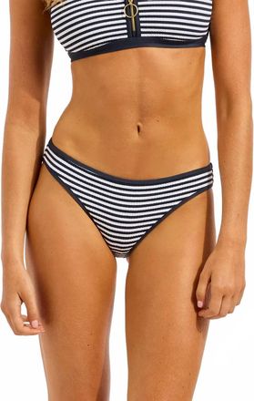 Seafolly Clubhouse Hipster Bikini Bottom In True Navy