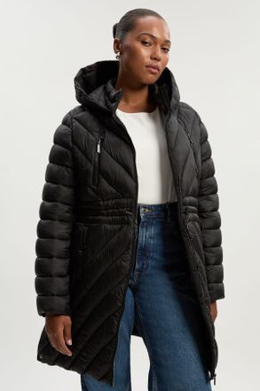 Karen Millen Womens Plus Size Lightweight Packable Coat - Black - Size 20 UK