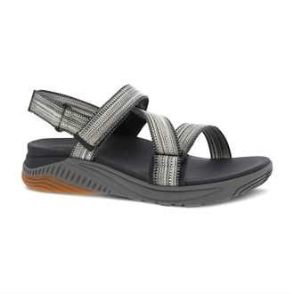 Dansko Womens Rayna Sandals In Black Multi Webbing