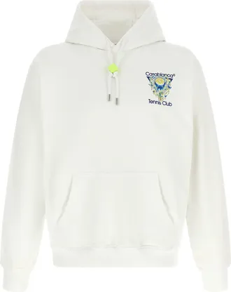 Casablanca White Organic Cotton Mens Sweatshirt