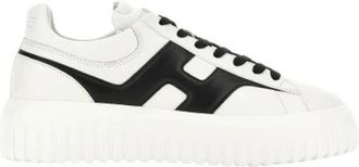 Hogan H-Stripes Sneakers - Heren - Sneakers - Wit - 39 1/2 EU - Leer - Schoenen