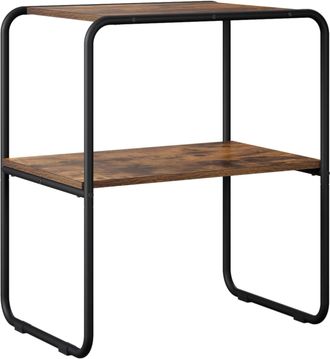 vidaXL Mesa Consola Roble Ahumado 60 X 42,5 X 70 Cm Vidaxl