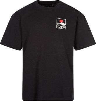 Edwin Sunset On Mt Fuji T-Shirt - Heren - T-shirts - Zwart - XL - Katoen - Tops