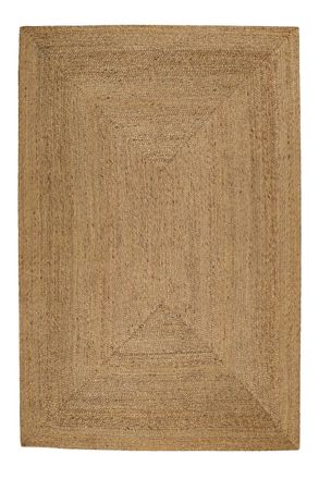 Green Looop Alfombra de yute natural tejida a mano 140x200
