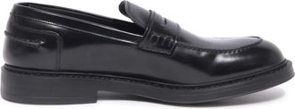 Doucal's Italiaanse Loafer Horse Nero Zwart - Heren - Loafers - Zwart - 45 EU - Leer - Schoenen