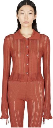 Marco Rambaldi Cardigan - Dames - Vesten - Bruin - S - Truien & Vesten