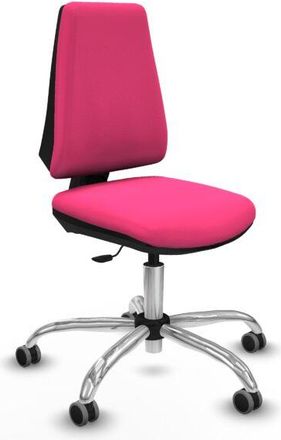 Piqueras y Crespo Piqueras Y Crespo - Elche Cp Similpiel Rosa Base Cromada Ruedas Engomadas 65mm