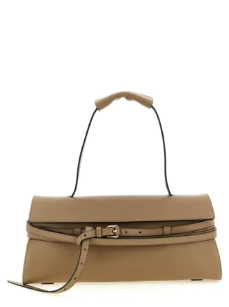 Moschino Beige Tie Me Shoulder Bag