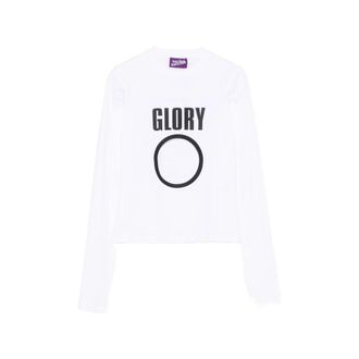 Jean Paul Gaultier Cut-out Slogan-print T-shirt