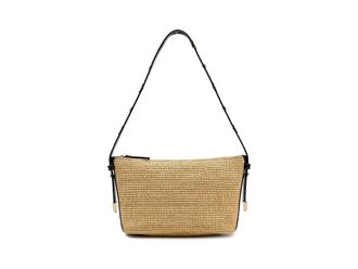 Madewell Straw Leather Sun Stud Shoulder Womens Handbags Natural, Leather/Raffia/Straw