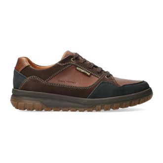 Mephisto Heren Veterschoen - Bruin/Blauw - Leer/Su&egrave;de - Waterbestendig - Heren - Sneakers - Bruin - 46 EU - Leer - Schoenen
