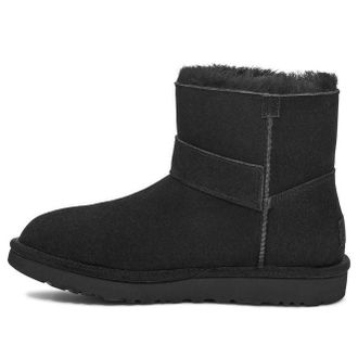 UGG (WMNS) UGG Mini Bailey Graphic Logo Strap Boots Black 1137073-BLK
