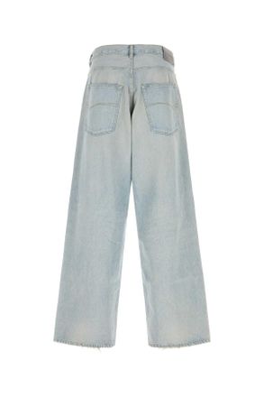 Balenciaga Lightblue Exterior: Cotton Pantaloni Trousers