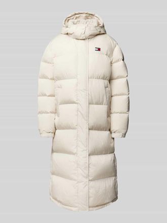 Tommy Jeans Steppmantel mit Label-Stitching Modell ALASKA in Beige, Gr&ouml;&szlig;e XS
