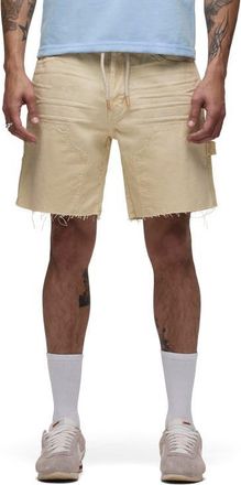 Hudson Cutoff Cotton Twill Carpenter Shorts in Dusty Sand at Nordstrom, Size 42