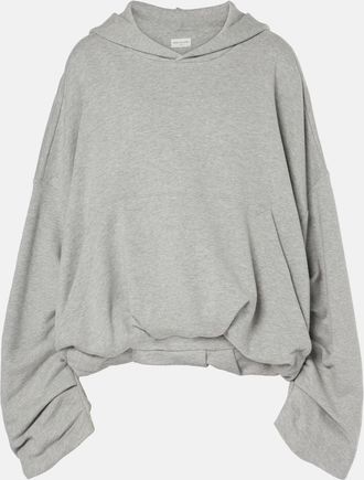 Dries Van Noten Oversized cotton jersey hoodie