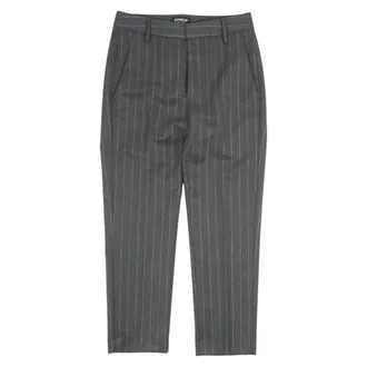 Dondup Cropped Trousers, female, Gray, Size: W26 Cropped Trousers