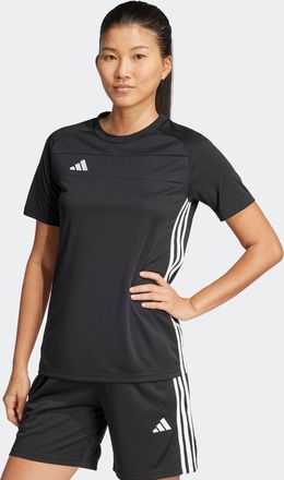 adidas Fussballtrikot ADIDAS PERFORMANCE TIRO 25 ESSENTIALS TRIKOT, Damen, Gr. XXL, schwarz-weiss (schwarz, wei&szlig;), Obermaterial: 100% Polyester, Rundhals, Tr