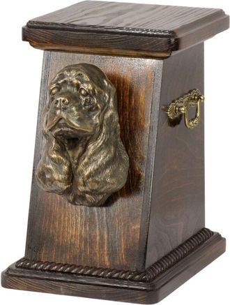 OEM Cocker Spaniel Americano: Urna Para Cenizas De Perro, Elegante Urna Con Estatuilla, Urna Conmemorativa Con Busto De Perro De Art-dog