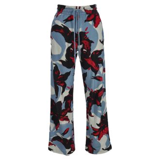Dries Van Noten Wide-Leg Pants in Floral Cotton