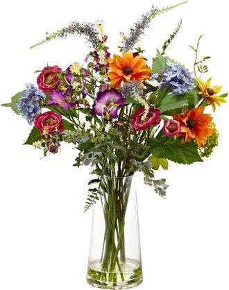 Nearly Natural Spring Garden Floral with Vase in Assorted at Nordstrom