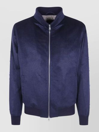 Barba cashmere bomber jacket