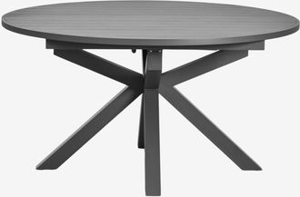 Sklum Mesa De Jard&iacute;n Extensible 145-200x145 Cm En Aluminio Barces Sklum