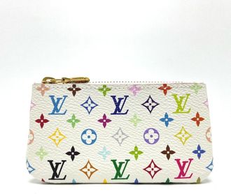 Louis Vuitton Blanc Monogram Multicolore Coin Purse/Coin Case (Pre-Owned)