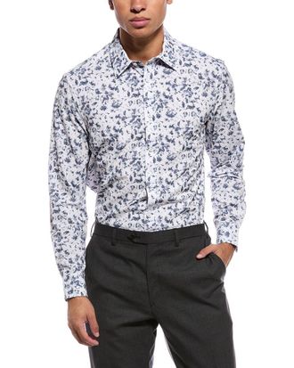 Report Collection 4-Way Printed Woven Sport Shirt