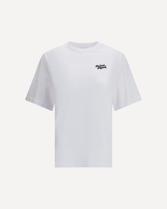 Maison Kitsun&eacute; Embroidered logo T-shirt Female L