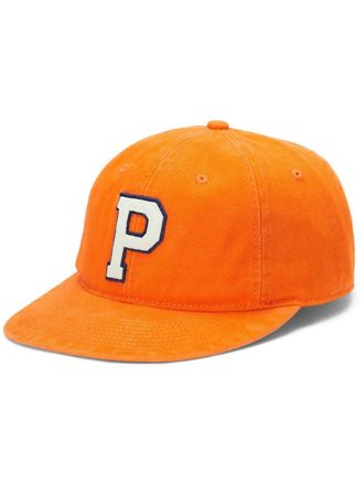 Polo Ralph Lauren logo-embroidered twill baseball cap - Orange