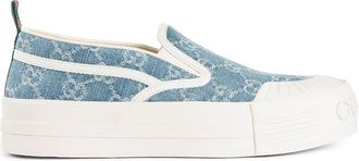 Gucci GG Denim Slip-On Sneakers