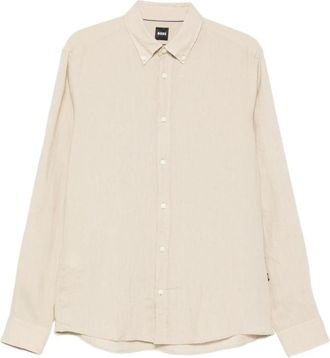 HUGO BOSS Hombre, Camisas, Beige, Talla: L