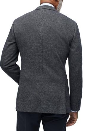Bonobos Slim Fit Knit Cotton Blazer in Charcoal at Nordstrom, Size 44Regular