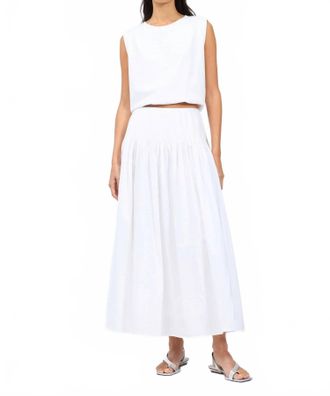 Rag & Bone Elena Maxi Skirt In White