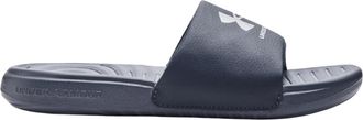 Under Armour Womens Ansa Fixed Strap Slide Sandal, (405) Downpour Gray/Downpour Gray/Metallic Harbor Blue, 6.5 UK