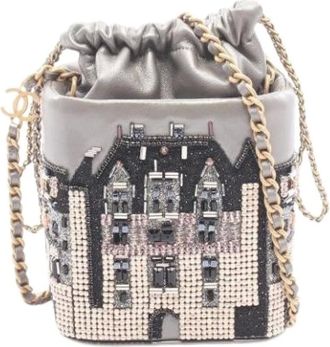 Chanel Bolso Cubo Pre-owned Vintage - Pre-owned - Mujer - Gris - ONE SIZE