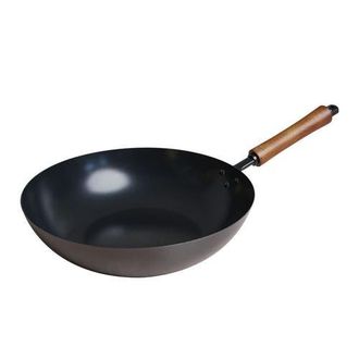 Joyce Chen Carbon Steel Ceramic Nonstick Stir Fry Pan in Black at Nordstrom, Size Medium
