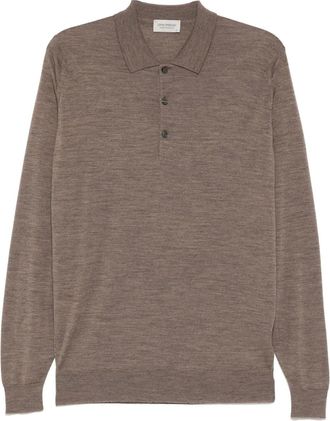 John Smedley Belper polo shirt - Brown