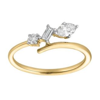 LuvMyJewelry Larys 14K Gold Lab Grown Diamond Ring - 0.25 Ct in 14K Yellow Gold at Nordstrom, Size 6