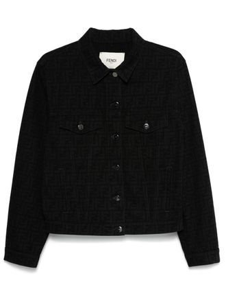 Fendi FF denim jacket - Black