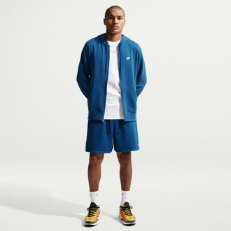 Nike Mens Club French Terry Flow Shorts in Blue | FN3520-476