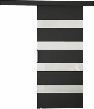 Mirjan24 Mobilier1 - Puerta Corredera Closico 179, Negro + Blanco