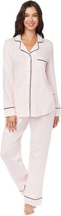 The Cats Pajamas Pima Knit Pajama Set in Pink Moment at Nordstrom, Size X-Small