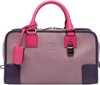 Loewe Pre-owned Loewe Tricolor Goatskin Amazona 28 Ladies 11210