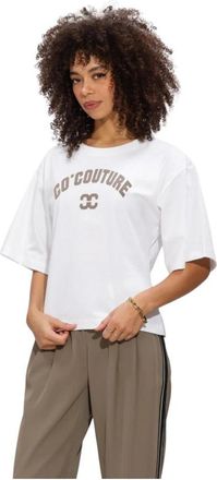 Co'Couture Zengacc Tee O-Neck - Dames - T-shirts - Wit - M - Linnen - Tops