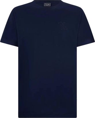 Billionaire Boys Club T-shirt Ronde Hals Korte Mouw - Heren - T-shirts - Blauw - L - Katoen - Tops