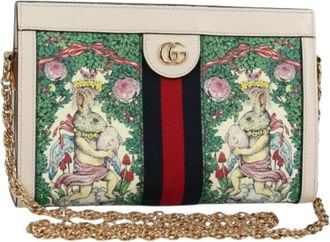 Gucci Pre-owned Leather gucci-bags - Dames - Vintage Schoudertas - Veelkleurig - ONE Size - Vintage