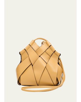 Ulla Johnson Charlotte Woven Leather Crossbody Bag