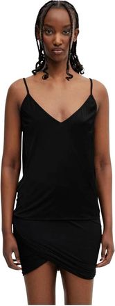 Rick Owens Lilies V-neck Top - Dames - Tops zonder mouwen - Zwart - S - Tops